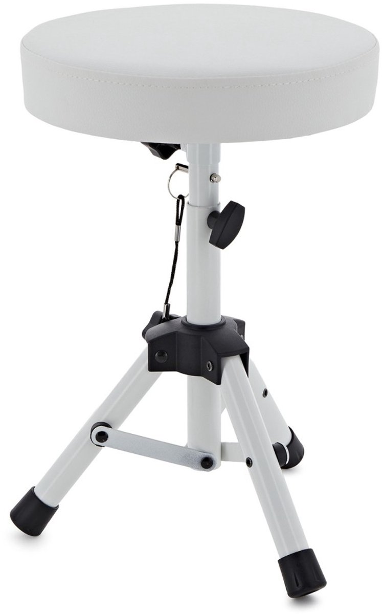 Mini Drum Throne Kruk van Gear4music, Wit