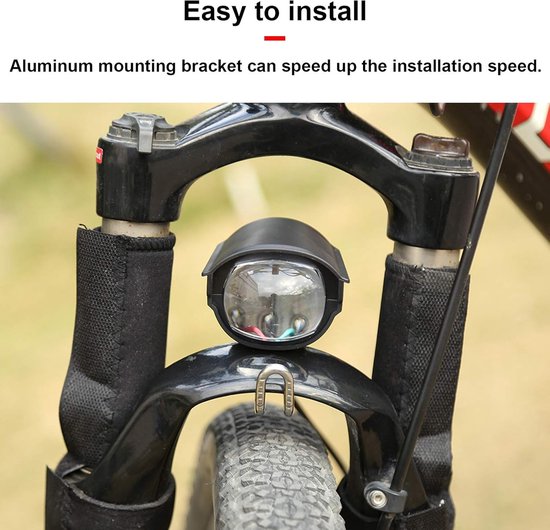 VHV - E-bike koplamp - LED voorlicht voor elektrische fiets - fiets koplamp 36V-60V waterbestendig - voor e-bike, e-step en scooter — afbeelding 5