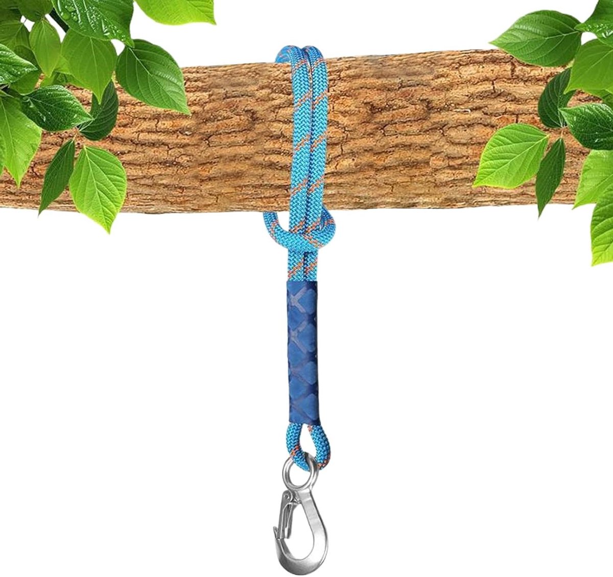 Schommelbanden Set - Hangmat Touw - Veilig Ophangen - Roestvrij Staal Karabiner - 60 of 120 cm - Veelkleurig