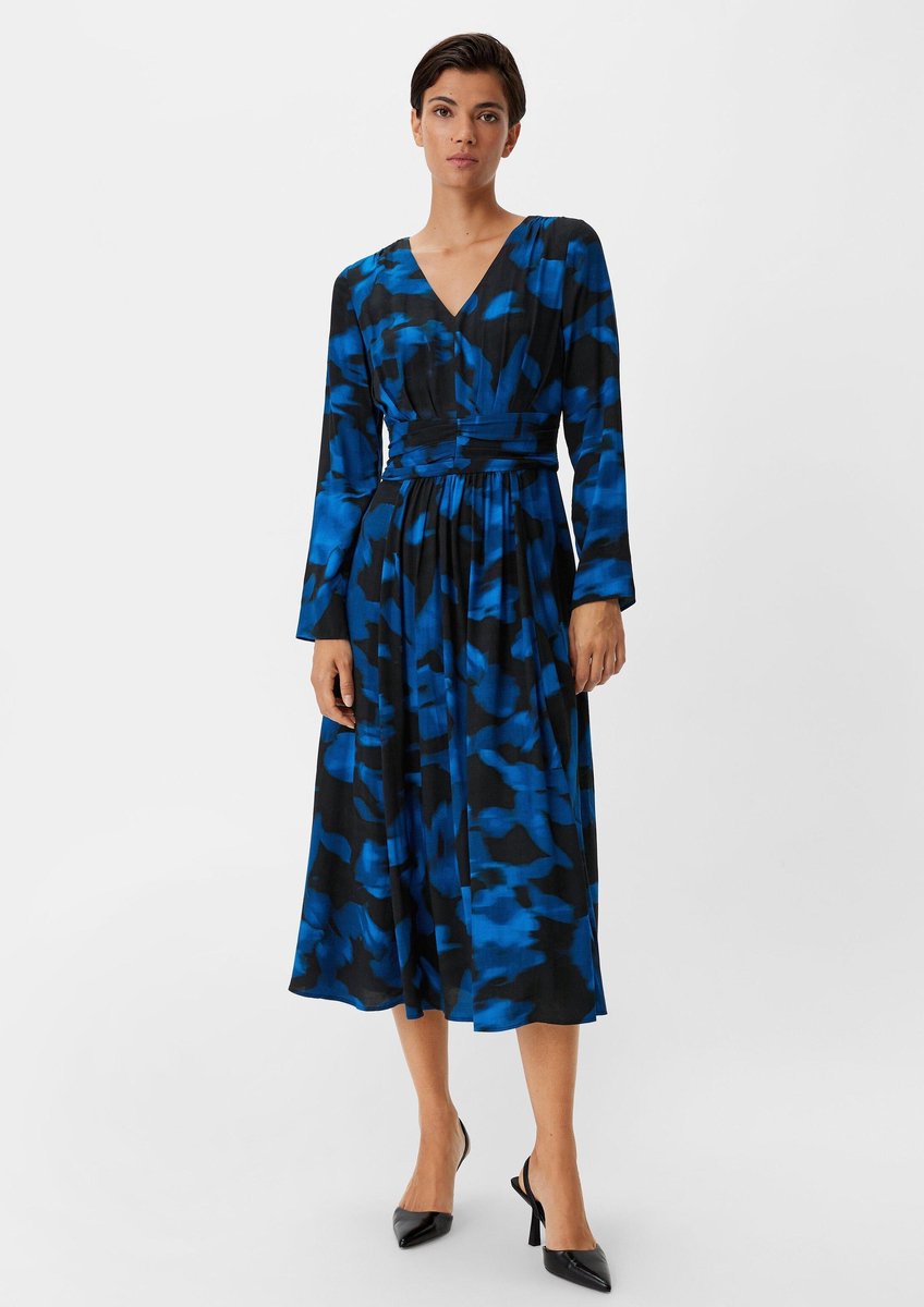 comma - female - Crêpe midi-jurk
