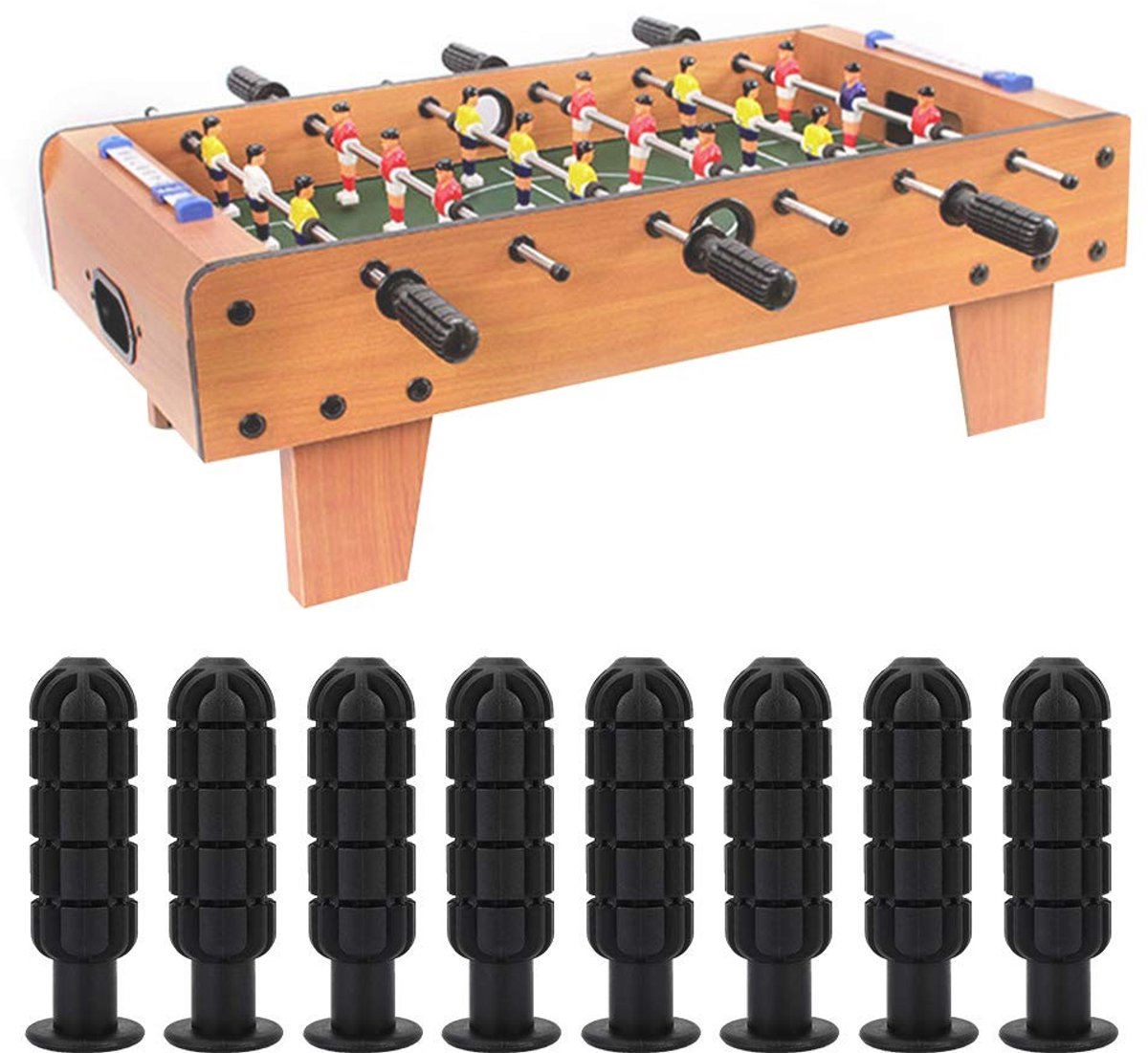 aladdien - Vervangende Handvatten Tafelvoetbal - 8 stuks - Geschikt voor kinderen en volwassenen - Hoogwaardige kwaliteit - Voor een betere grip - I...