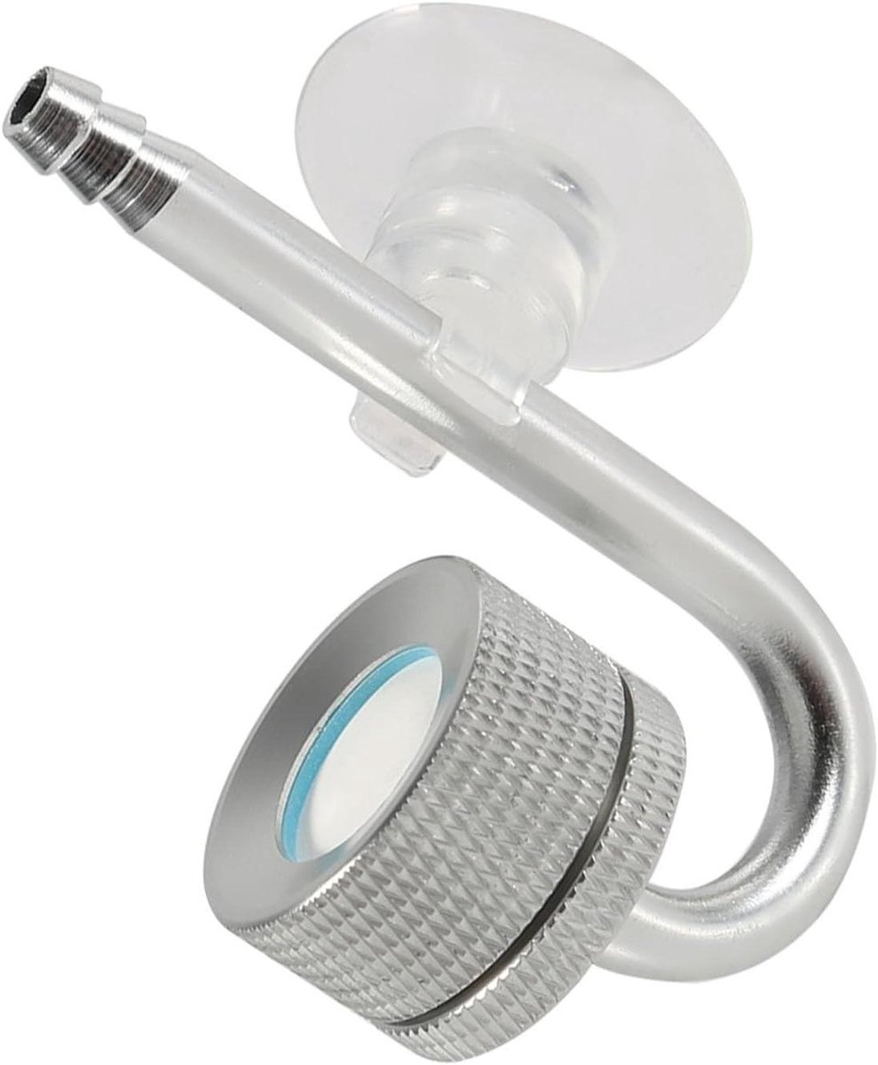 Aquarium CO2 Diffuser - Kooldioxide Verstuiver - Planten Groei Stimuleren - Nauwkeurige Belletjes - 6 cm - Zilver