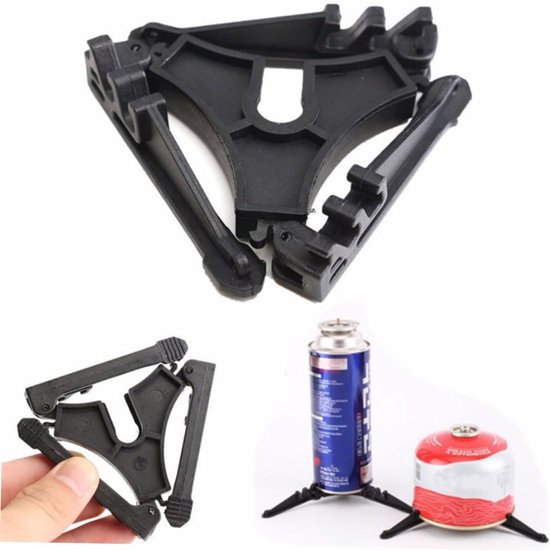 Opvouwbare Beugel Plastic Standaard Plastic Gasbus Gastankhouder Fornuisstandaard Gastankstandaard Houder Voor Fornuisbasis Kookplaat Gastankrek Zwart Chassis Buitenhouder Voor — afbeelding 2