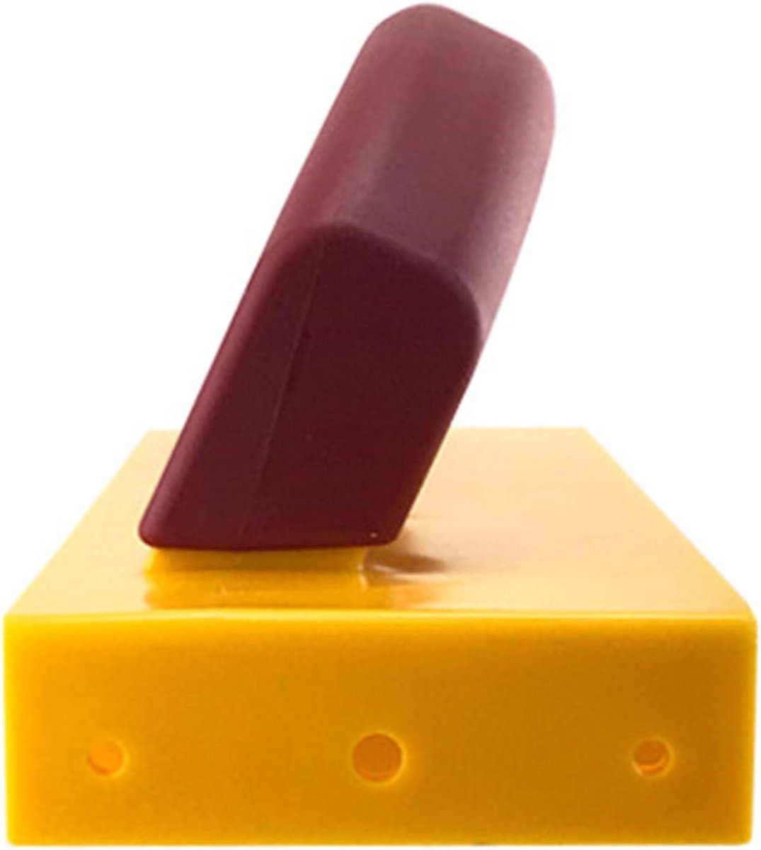 Veiligheidsduwblok Houtbewerking - Duwblok Tafelzaag - Veilig Zagen - Ergonomische Handgreep - 27 x 12 x 12 cm - Grijs