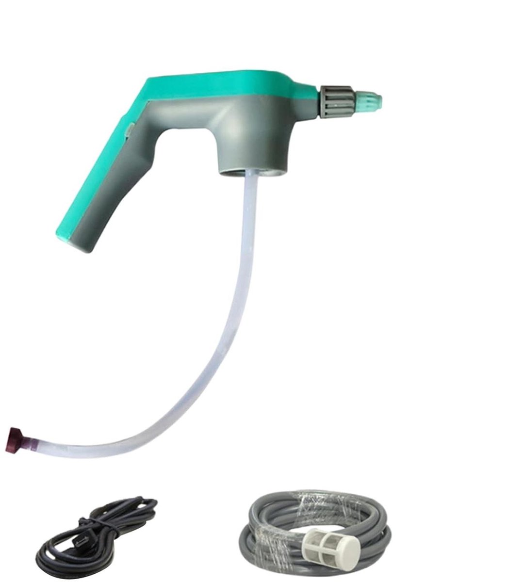 Elektrische Sproeikop - Watersproeier Vernevelaar - Planten Verzorgen - Draagbaar Oplaadbaar - 30 cm slang - Zwart