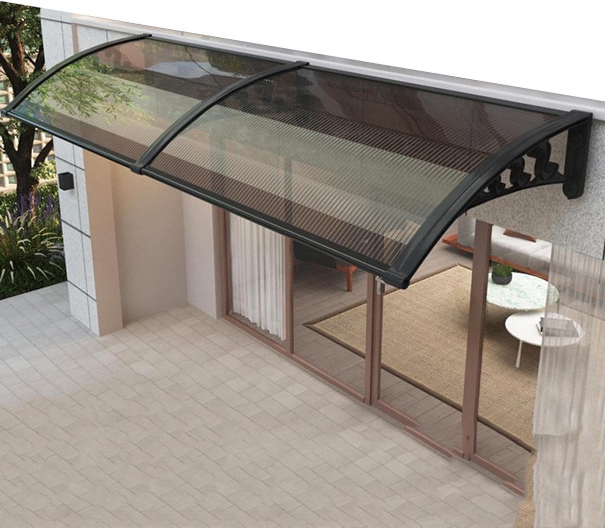 Deurluifel - Overkapping Veranda - Bescherming Buiten - Waterdicht UV-bestendig - Diverse maten - Transparant