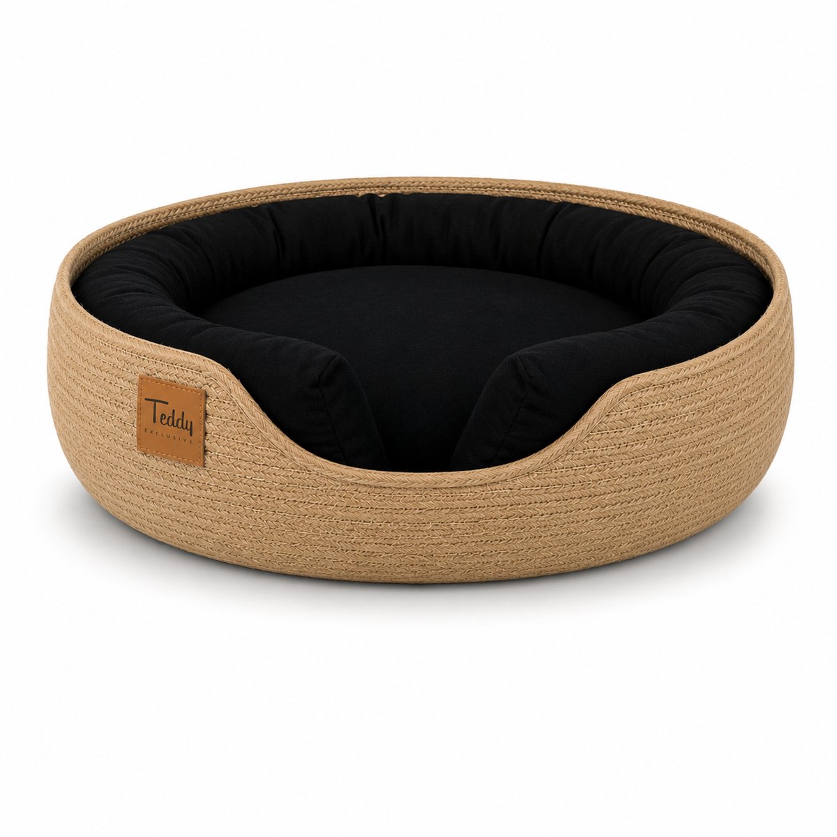 Teddy Exclusive Kattenmand Benji – Kattenbed - Kattenmand met zacht kussen – Voor kleine katten – Zwart