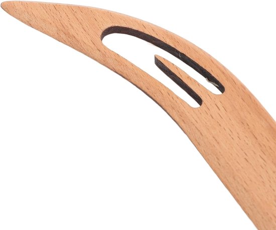 Houten Weefspoel - Weefgereedschap Spoel - Textiel Ontwerpen - Glad Gepolijst Oppervlak - 21 x 3 x 2 cm - Beuken van Merkloos — afbeelding 3