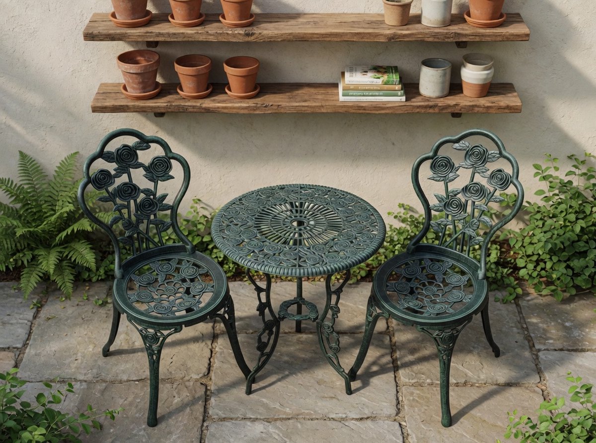 Luxe Poly Rattan Tuinset – Weerbestendig – Groen – Industrohome
