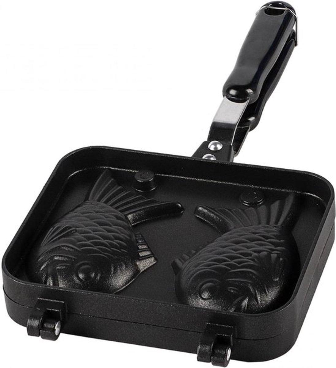 Wafelijzer in de vorm van een vis Bakvormen voor wafels RVS mold Thuis bakken Feestelijk dessert Non-stick coating