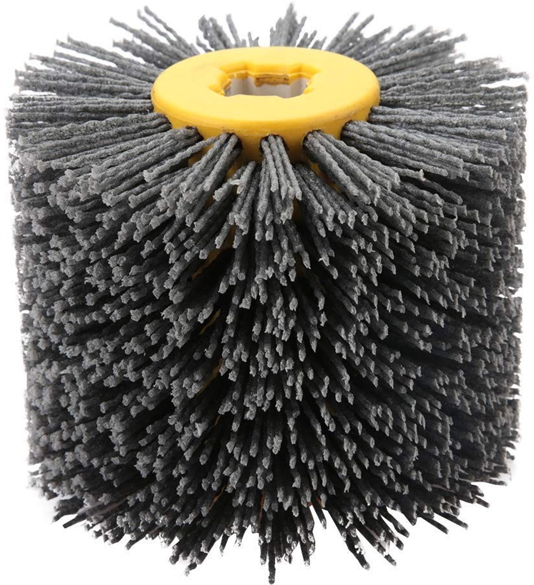 SolidChoice - Draad Wiel Penseel - Nylon Borstel - Ontroesten en Polijsten - Grit #240 - Dikte 100 mm - Geschikt voor Diverse Toepassingen