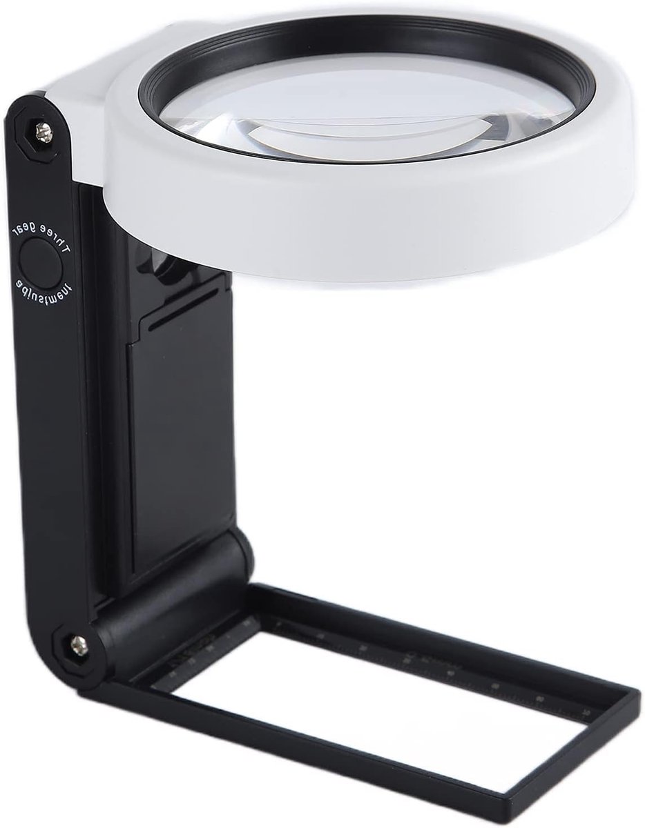 Multifunctionele Vouwbare Vergrootglas met LED Verlichting en Hoge Definitie Lens voor Thuisgebruik