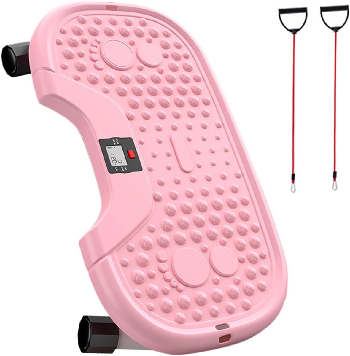 Stepper met Draaifunctie - Beentrainer Hometrainer - Full Body Workout - Ruimtebesparend Ontwerp - 555 x 305 cm - Roze