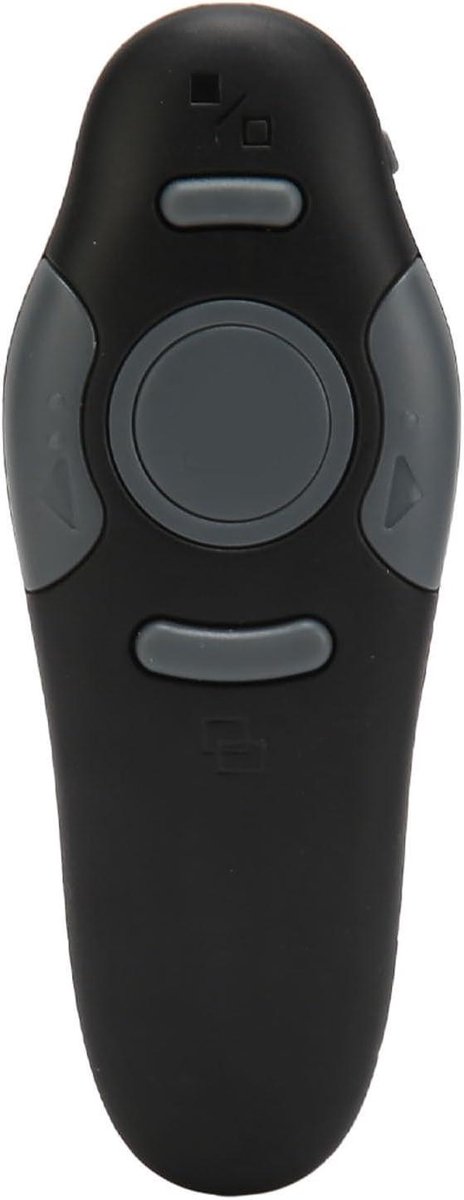 Presentatie Clicker - Draadloze Presenter Afstandsbediening - Presentaties Geven - Ergonomisch Ontwerp - 15 meter bereik - Zwart