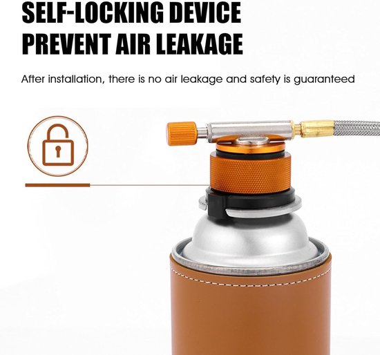 Gaspatronen-adapter voor campingkooktoestel, gaspatronen-adapter, bajonet, gaspatronen-adapter, schroefventiel, gasadapter, conversie-kopadapter voor butaan, jerrycan, schroef, gaspatroon — afbeelding 3