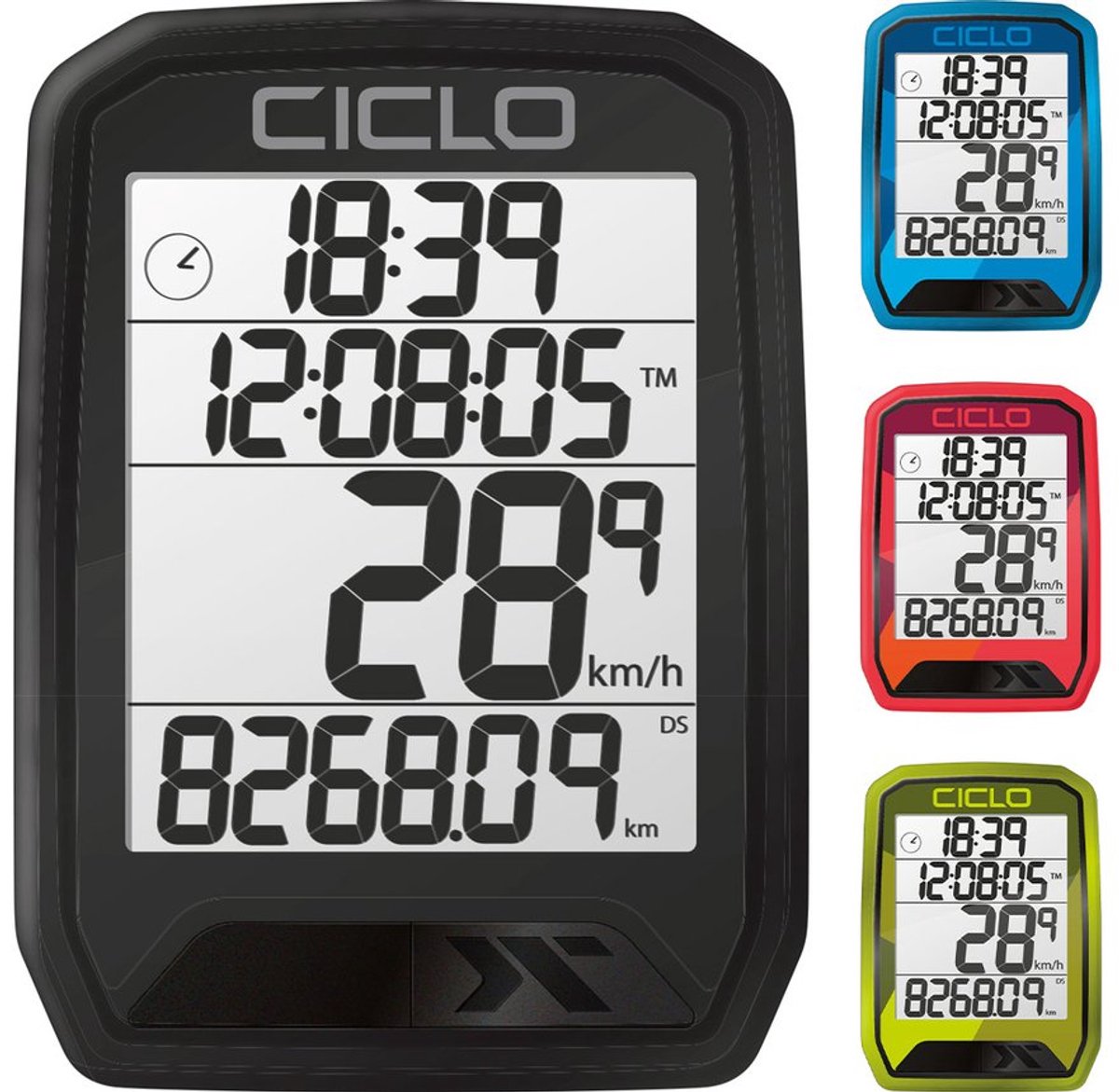Snelheidsmeter Ciclosport Protos 113 Bedraad - Blauw - modrý