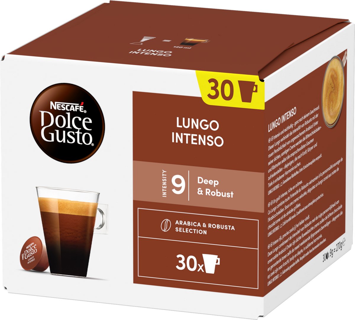 Nescafé Dolce Gusto capsules Lungo Intenso - 90 koffiecups voor 90 koppen koffie thumbnail 4