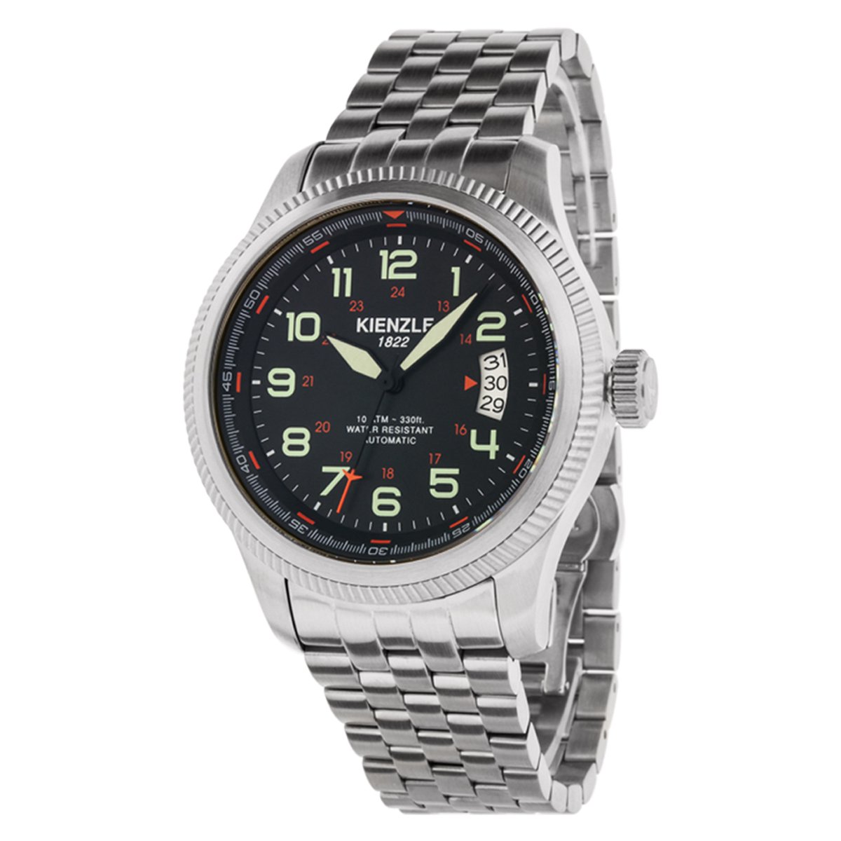 KIENZLE Horloge - Pilotimer - Automatic Date KM419 - Waterdicht tot 10 ATM