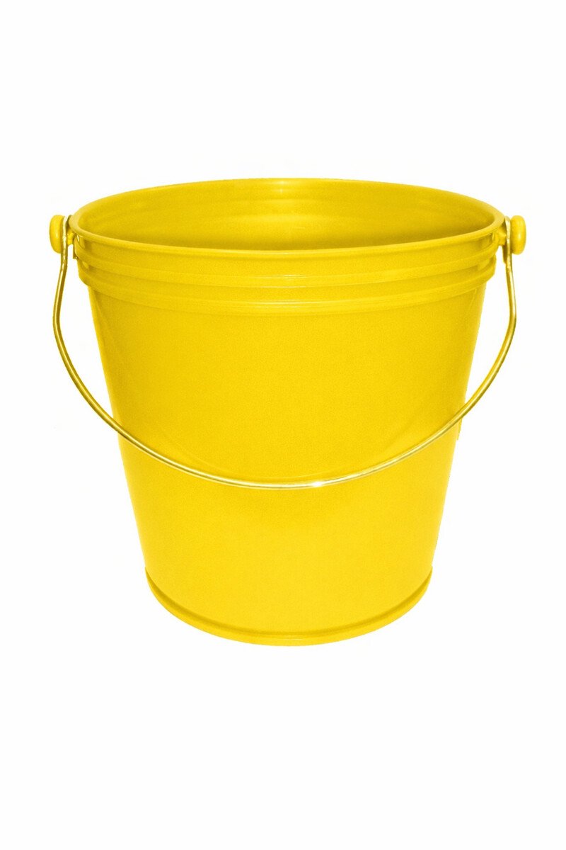 Flipper Emmer Robuust - Bouw Emmer - Extra Stevig - 10L - Geel