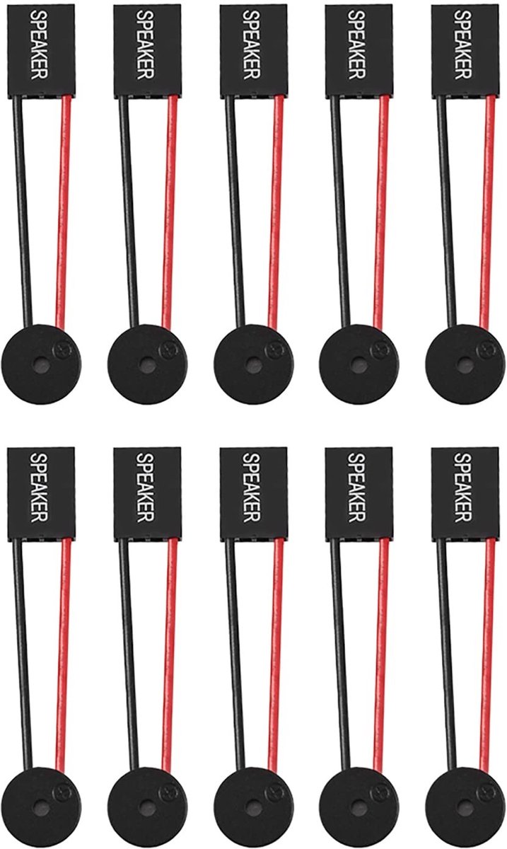 SPHProducts - PC Computer Moederbord Luidspreker - Interne Luidspreker Onderdelen - 10 Stuks voor Computerreparatie - Handig en Duurzaam - Geluidsconne...