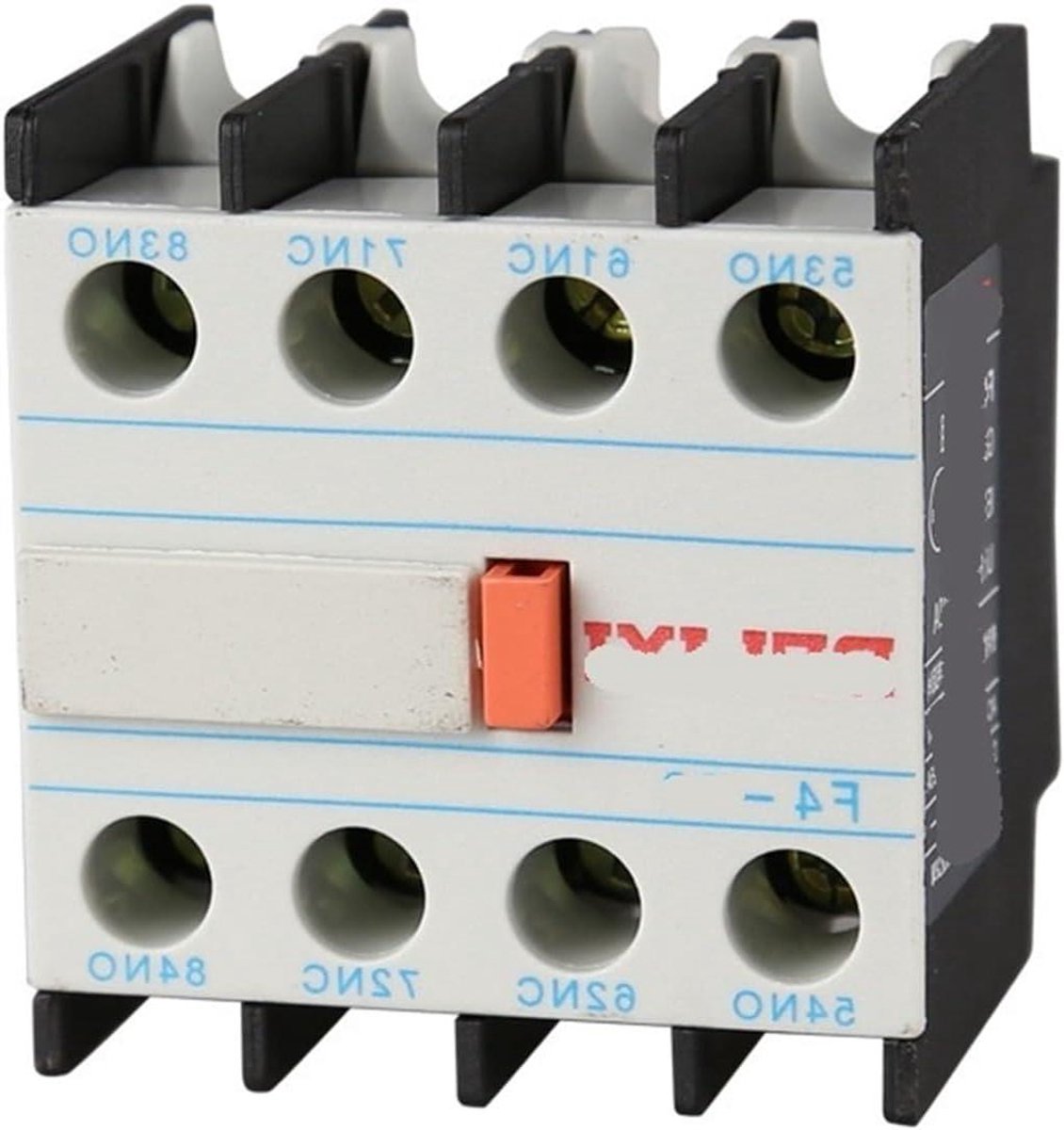 Hulpcontact Magneetschakelaar - Motorbeveiliging CA - Schakelen Beveiligen - Bovenmontage Contacten - F4-22 2NO2NC - Grijs
