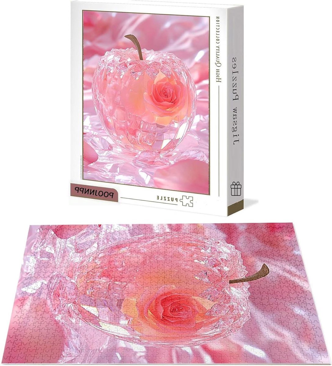 Puzzel 3000 stukjes - Legpuzzel Volwassenen - Ontspanning en Intelligentie - Houten Puzzelstukjes - 122 x 81 cm - Roze