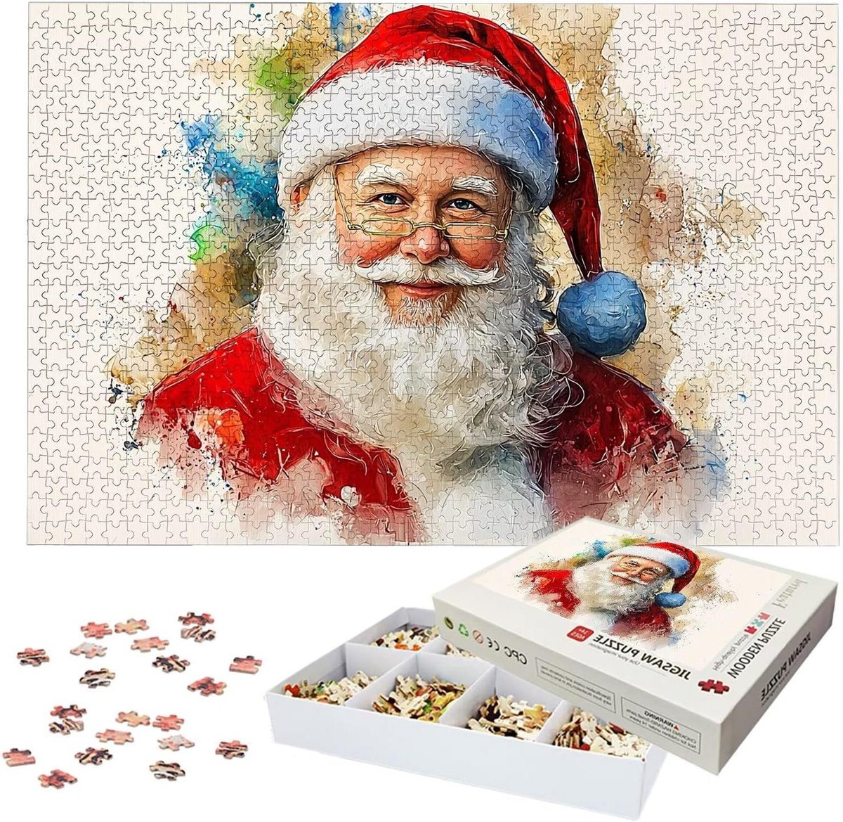 Houten Legpuzzel - Puzzel voor volwassenen - Ontspanning en decoratie - Lettermarkering op achterkant - 122 x 81 cm - Meerkleurig