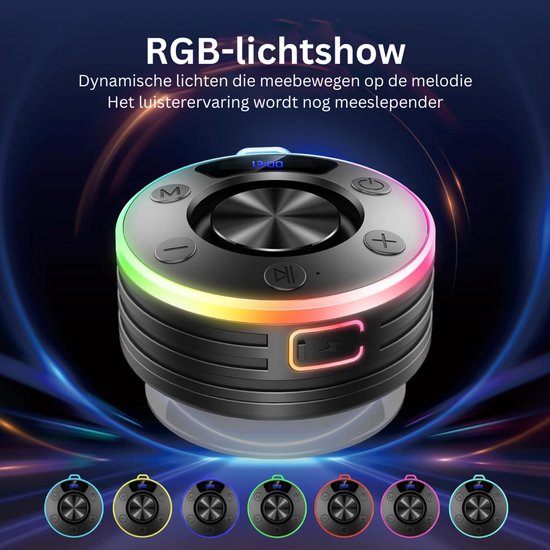 MRKK® Douche Speaker - Draagbare Radio - Bluetooth - Waterdicht van MRKK — afbeelding 4