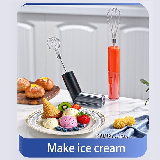 Elektrische Handmixer - Opvouwbare Garde - Beslag Mengen - 3 Snelheden - Opvouwbaar Ontwerp - Wit — afbeelding 2
