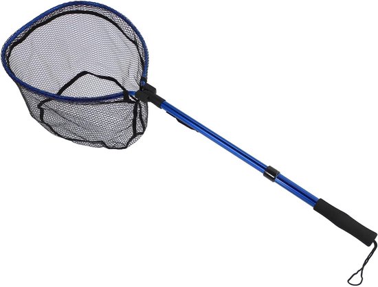 Visnet - Schepnet Vangnet - Vissen - Inklapbaar Handvat - 30 cm - Blauw — afbeelding 4