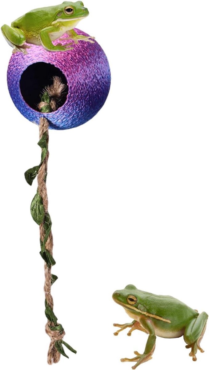 Springspinnen Grot - Spin Schuilplaats - Terrarium Aankleding - Magnetisch Ophangsysteem - 5x15cm - A