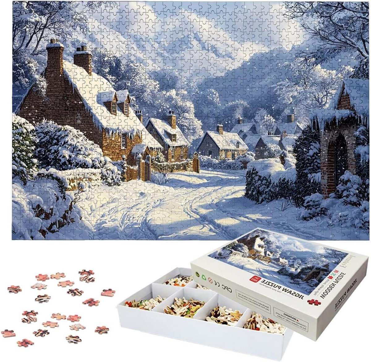 Puzzel 3000 stukjes - Legpuzzel Volwassenen - Ontspanning Thuis - Houten Stukjes - 122 x 81 cm - Meerkleurig