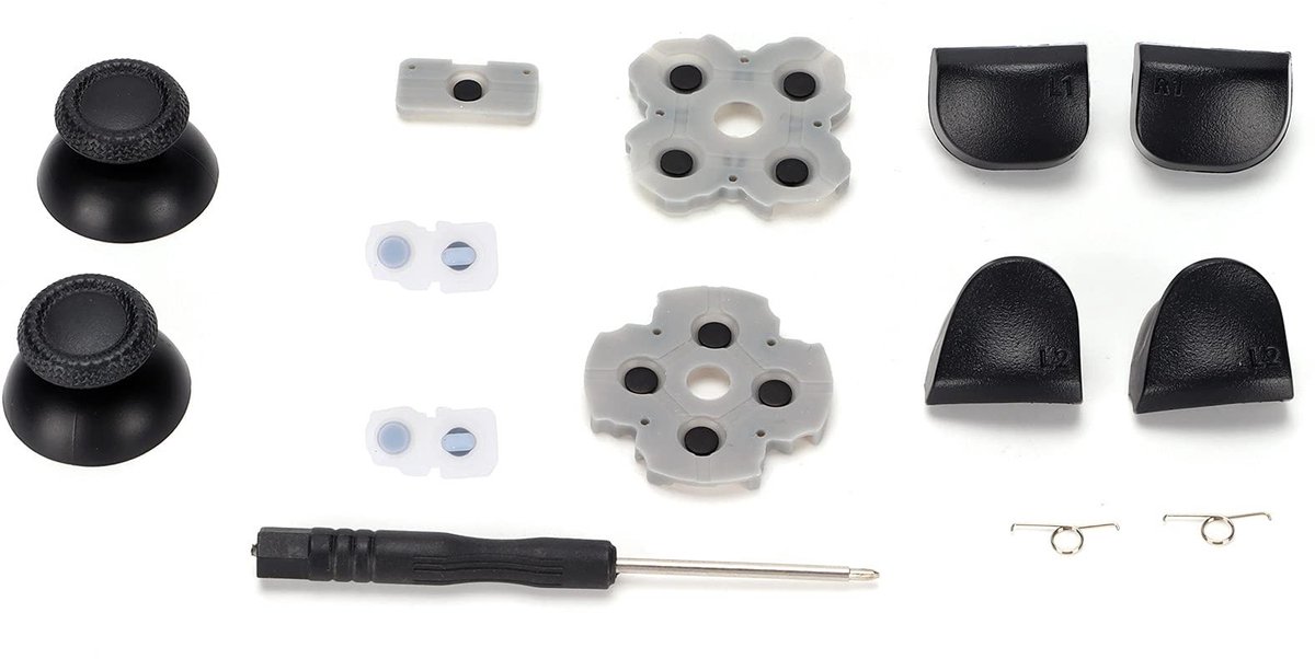 aladdien - Vervangende Onderdelen - Controller Accessoires - Rubberen Pad Rocker - Knoppen Set - Reparatie Kit - Geschikt voor Controllers - Model L12