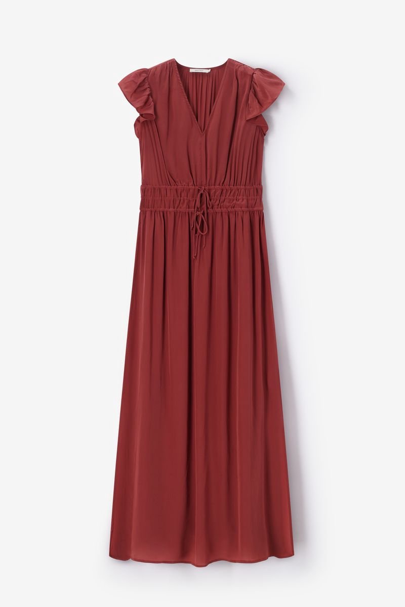 Sissy-Boy - Donkerrode maxi jurk