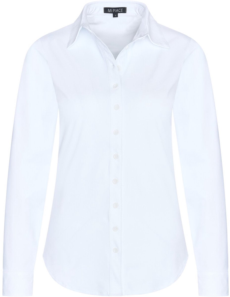 MI PIACE - Travel Blouse Uni 60840 White - Maat : 3XL