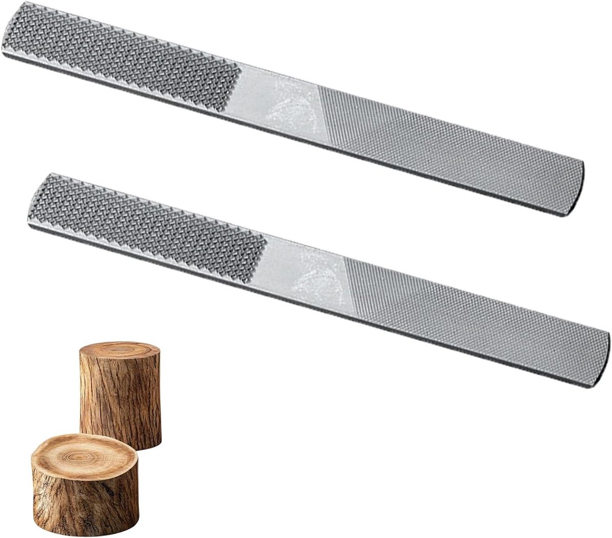 Handrasp 4-in-1 - Houtvijl Rasptool - Hout Bewerken - Verschillende Raspoppervlakken - 20 x 2.2 cm - Zwart