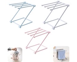 3 stuks opbergrek - handdoekrek - sleutelhangerrek - droogrek - afdruiprek - opvouwbaar - opbergaccessoires - geschikt voor keuken, slaapkamer, badkamer (meerdere kleuren, 25,5*16 cm)