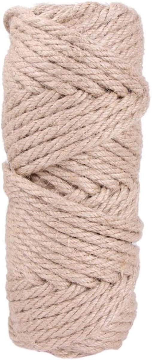 Sisal Touw - Krabpaal Touw Vervanging - Katten Klauwen Slijpen - DIY Krabmeubel - 30 Meter - Khaki