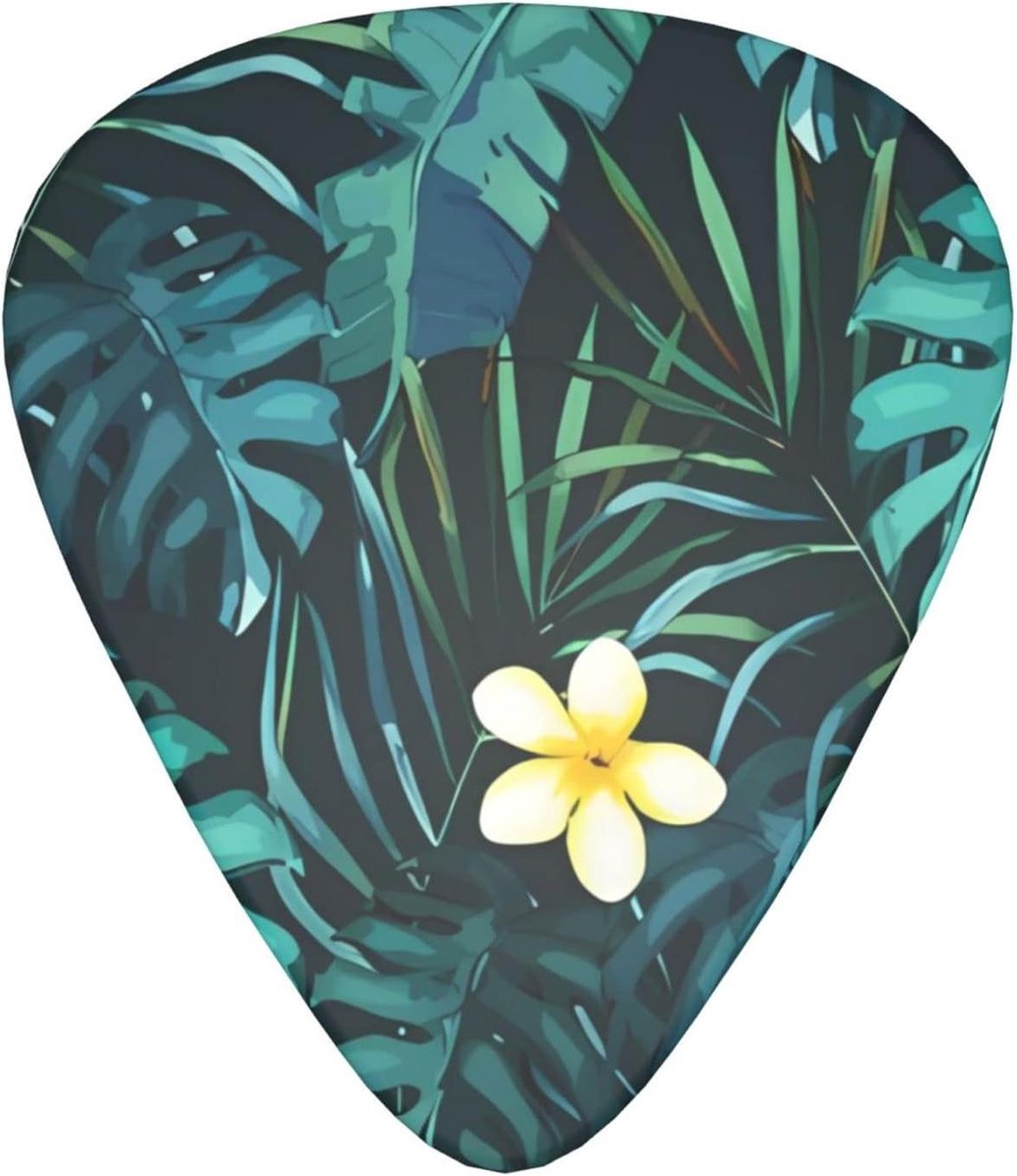 Gitaar Plectrums - Plectrums Gitaar - Gitaar Spelen - Hawaiiaanse Vorm - 3 Diktes - Wit