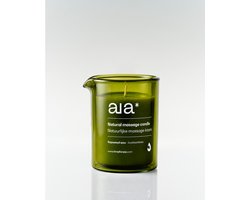 Aia* Natuurlijke Massagekaars - Mystery Cedar - Sheaboter - Glazen verpakking met schenktuit - 165ml