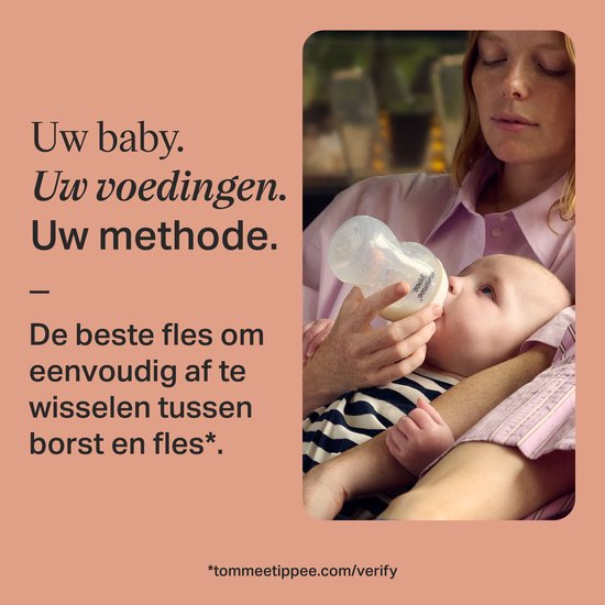 Tommee Tippee Natural Start Babyfles - set van 1 x 260ml baby fles - lage toevoersnelheid 0m+ - met egelmotief van Tommee Tippee — afbeelding 3