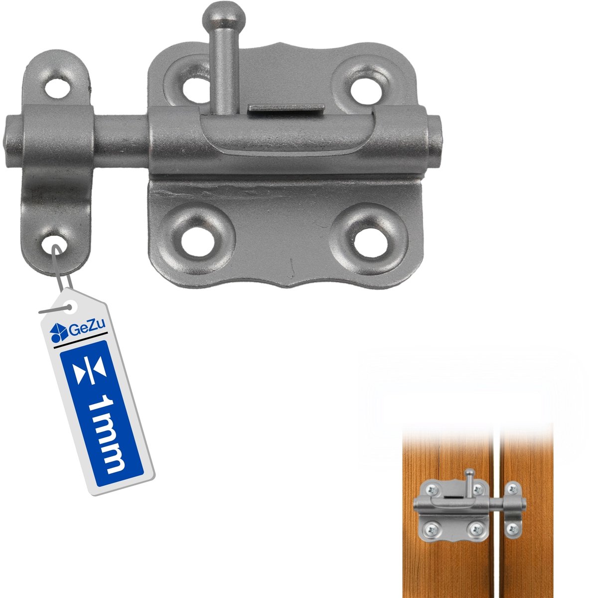 GeZu Impex Deurgrendel 40 x 40 mm Gegalvaniseerd