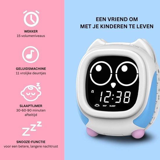 MRKK® Kinder Slaaptrainer - Kinderwekker - Slaapwekker van Merkloos — afbeelding 4