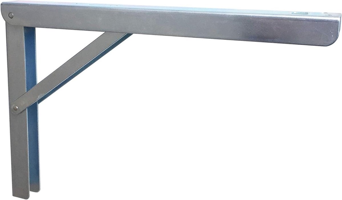 Vouwconsole Staal - Klapsteun - Ruimte Besparen - Verstelbaar 80/70 Graden - 300 mm - Wit