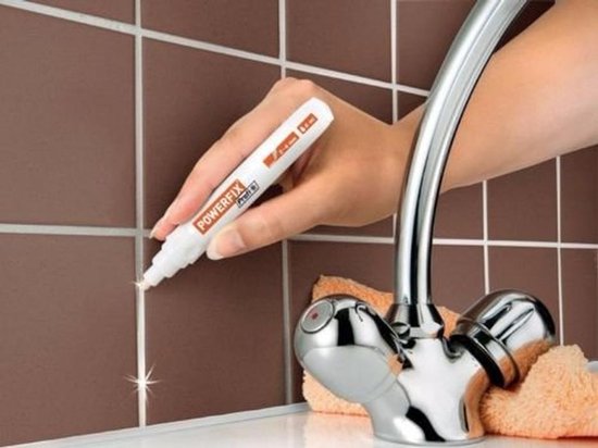 Voegenstift - Muurverf Pen - Wanden Opfrissen - Sneldrogend Dekkend - 7 ml - Wit van Merkloos	 — afbeelding 4