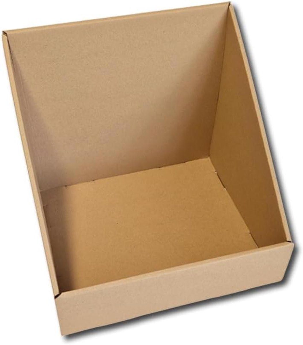 LP Opbergdoos - Platenbox Karton - Platen Organiseren - Ruimte voor 60 LP's - 36 x 36 x 33 cm