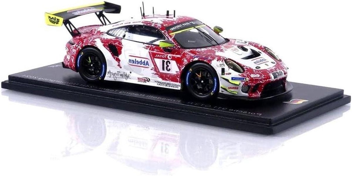 Miniatuur auto - Verzamelmodel - Hobby collectie - Schaal 1:43 - 300 Gram - Rood Wit