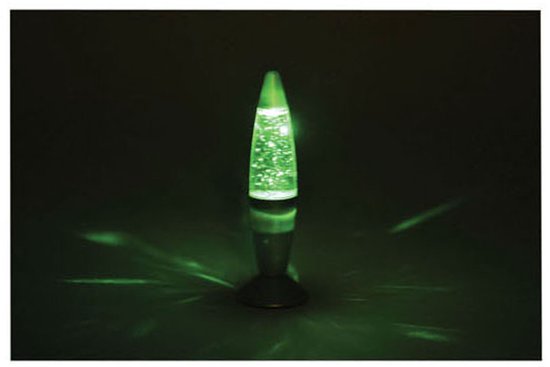 JohnToy Lavalamp Met Glitters - Meerdere Kleuren - 19 cm Zilver — afbeelding 4