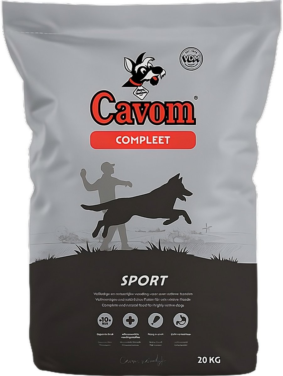 Cavom Cavom Sport hondenvoer 20 kg + Rex zachte beloning zalm