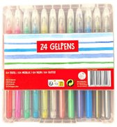Gelpennen - 24 stuks - regenboog - schoolspullen - tekenen - kleuren